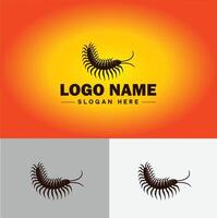 Centipede logo vector art icon graphics for business brand icon Centipede logo template