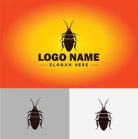 cucaracha logo vector Arte icono gráficos para negocio marca icono cucaracha logo modelo