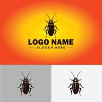 cucaracha logo vector Arte icono gráficos para negocio marca icono cucaracha logo modelo