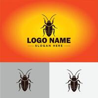 cucaracha logo vector Arte icono gráficos para negocio marca icono cucaracha logo modelo