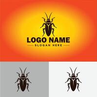 Cockroach logo vector art icon graphics for business brand icon cockroach logo template