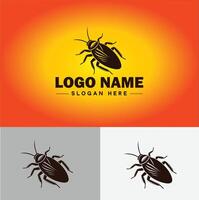 cucaracha logo vector Arte icono gráficos para negocio marca icono cucaracha logo modelo