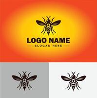 gnat logo vector art icon graphics for business brand icon mosquito logo template