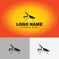 Mantis logo vector art icon graphics for business brand icon Mantis logo template