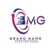 MG letter logo design. Vector logo design for business.