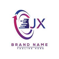 KX letter logo design. Vector logo design for business.