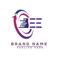 EE letter logo design. Vector logo design for business.