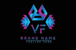 VF letter logo design. Vector logo design for business.