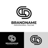 Modern Initials CD Logo, suitable for business with CD or DC initials vector