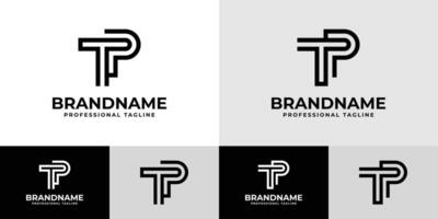 Modern Initials TP Logo, suitable for business with TP or PT initials vector