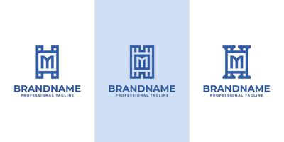 Modern Initials HM Logo, suitable for business with HM or MH initials vector