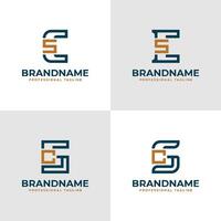 Elegant Letters CS and SC Monogram Logo, suitable for business with CS or SC initials vector
