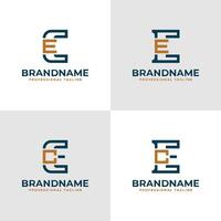 Elegant Letters CE and EC Monogram Logo, suitable for business with CE or EC initials vector