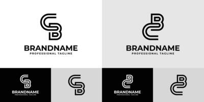 Modern Initials CB Logo, suitable for business with CB or BC initials vector