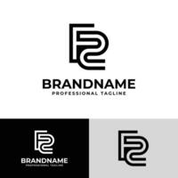 Modern Initials FZ Logo, suitable for business with FZ or ZF initials vector