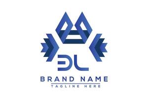 Letter BL Blue logo design. Vector logo design for business.