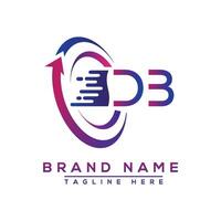 DB letter logo design. Vector logo design for business.