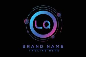 LQ letter logo design. Vector logo design for business.