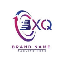 XQ letter logo design. Vector logo design for business.