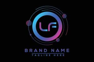 LF letter logo design. Vector logo design for business.