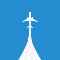 The plane is taking off. isolated on background vector