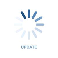 update icon. concept of update application. progress icon vector