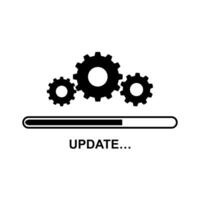 update icon. concept of update application. progress icon vector