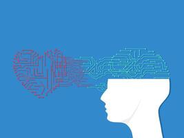 The circuit board of the human brain vector