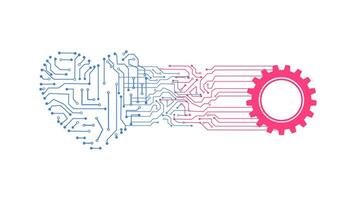 The technology pattern the circuit board vector