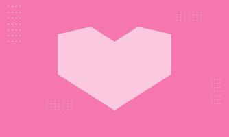 Abstract Happy Valentine's days neon heart pink background with for vector poster design