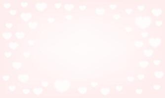 Happy Valentine's days of background with Blur Hearts. Greeting Card. vector design