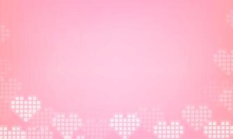 resumen contento San Valentín dias neón corazón rosado antecedentes con para vector póster diseño