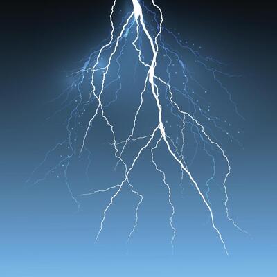 abstract background with a stormy lightning design, Set of zippers, thunderstorm and effect lightning.