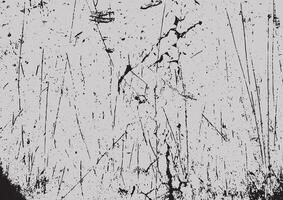 Grunge background of black and white paper. Abstract illustration texture of cracks, chips, dot. vector