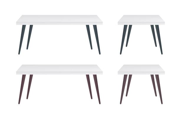 White Table, Platform, Stand. Vector illustration