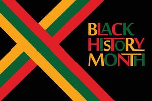 Black history month celebrate. Black history month lettering with colorful vector illustration design. Black history month