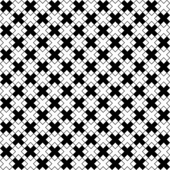 Abstract black and white triangular geometric seamless pattern, vector, texture, textile fabric art vector