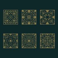 vector vintage ornament decoration collection