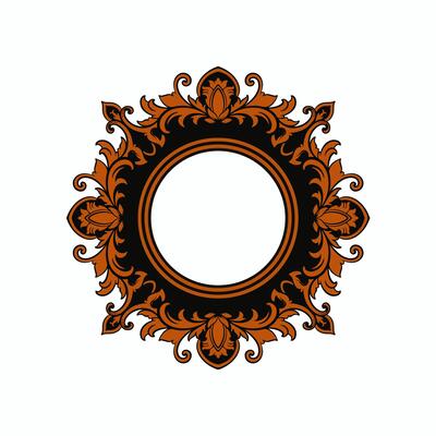 Vintage Fancy Title Border Element, Antique Victorian Rectangle with Spearheads Header Frame, Vector Clipart