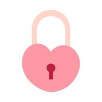 heart with lock vector