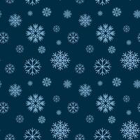 seamless pattern with snowflakes vector