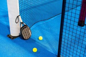 paddle balls and racket. sport photo