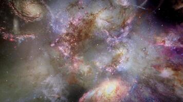 Raum Galaxis Reise Nebel Universum Zoomen Kamera video