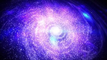 Plats galax resa nebulosa universum zoom kamera video