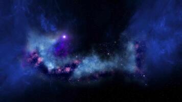 Plats galax resa nebulosa universum zoom kamera video