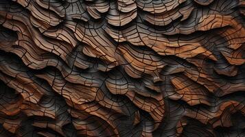 AI generated Delve into the organic warmth of a wooden cut texture. Ai Generated photo