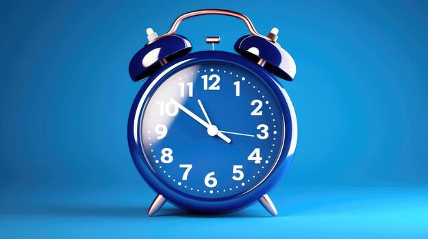 AI generated 3D clock time alarm icon isolated on white background for easy recognition. Ai Generated photo