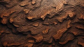 AI generated Delve into the organic warmth of a wooden cut texture. Ai Generated photo