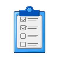 task list in clipboard illustration vector