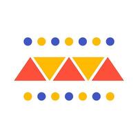 Illustration of geometric shapes vector